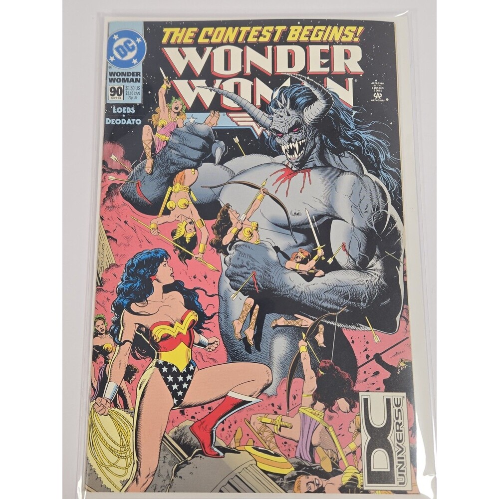Wonder Woman #90 1994 DC Best of 94 DC Universe Logo 1st Artemis Bolland